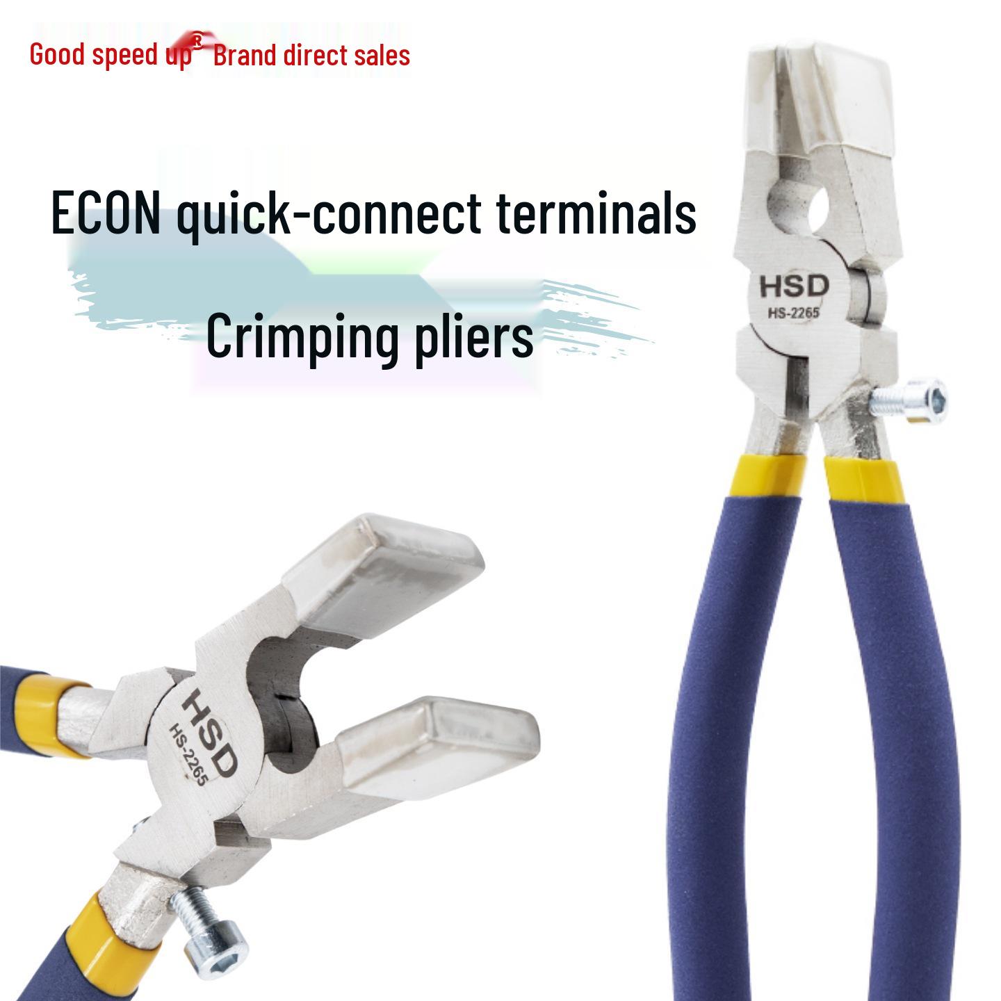 

ECON Quick-Connect Crimping Pliers with Protective Sleeve