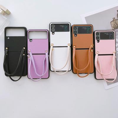 Proste, jednolite kolorowe etui na telefon do Samsung Galaxy Z Flip 1 2 3 4 / Z Fold 3 4 Tylna obudowa odporna na wstrząsy