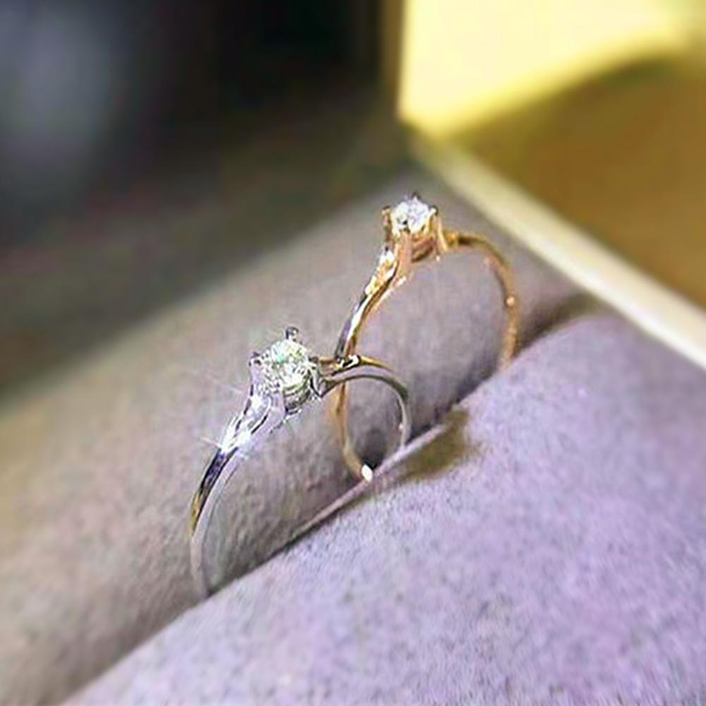 Minimalist Cubic Zirconia Wedding Ring, Minimalist And Elegant Engagement Ring, Versatile Finger Jewelry Accessory For Women