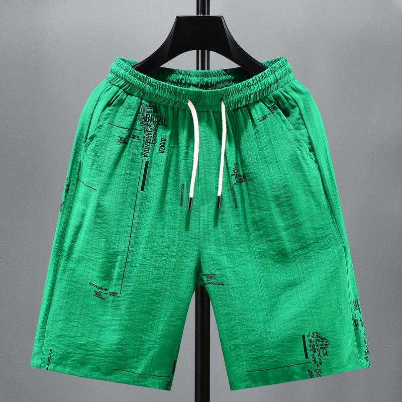 Plus Size M-8XL Men's Shorts Summer Clothes Loose Elastic Waist Summer Shorts