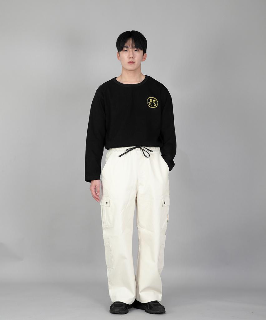 Seinteukeulu Double Cargo String Jogger Pants Dcj-338 Cream