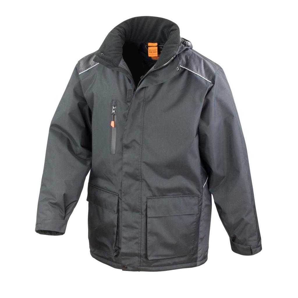 Result Mens Work-Guard Vostex Long Coat / Workwear (Waterproof & Windproof)