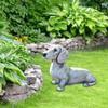 Dachshund Statue Garden Decor - Garden Dog Statue, Yard Lawn Resin Dog Sculpture, Outdoor Indoor Decorations, Lawn Garden Figurine Dog Statue, Dog