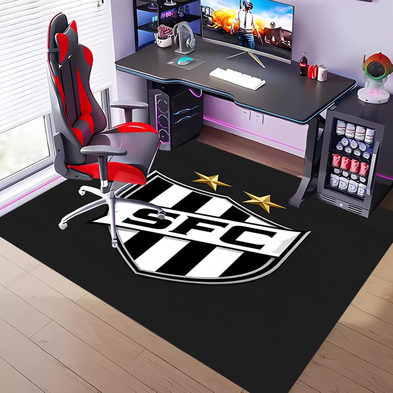 1pc Santos SFC logo Entrance Mat, Non-Slip Mat Area Rug,Room Decor, Outdoor Decor, Kitchen Rug,Doormat - Machine Washable, Easy to Clean