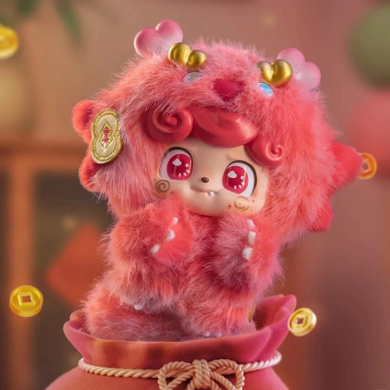סדרת מזל טוב Q.Kid מקורית קופסה עיוורת צעצועים תליון תיק ויניל קישוטים דמויות בובה Q.Kid קופסת מסתורין מחזיק מפתחות מתנה