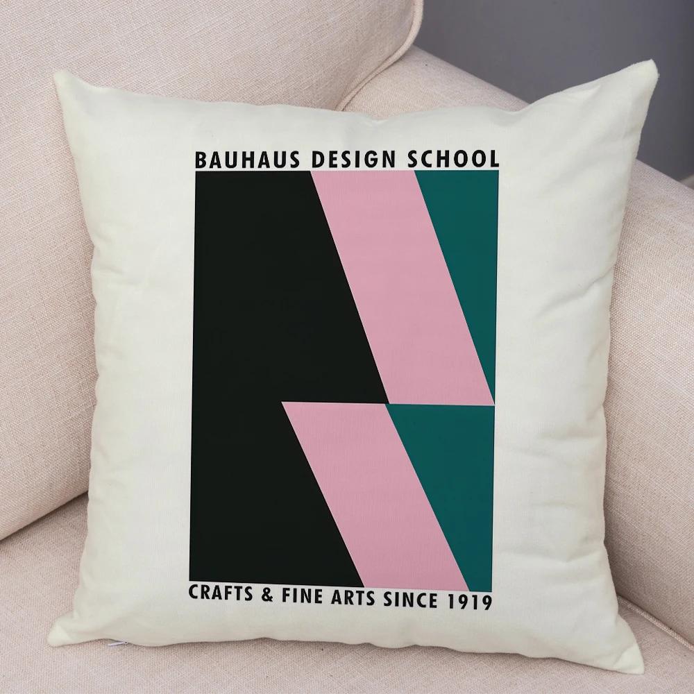 

Nordic Minimalist Color Block Double Print Cushion Cover Decor Bauhaus Modern Pillowcase Soft Plush Throw Pillow Case for Sofa 40x40cm16x16Inch