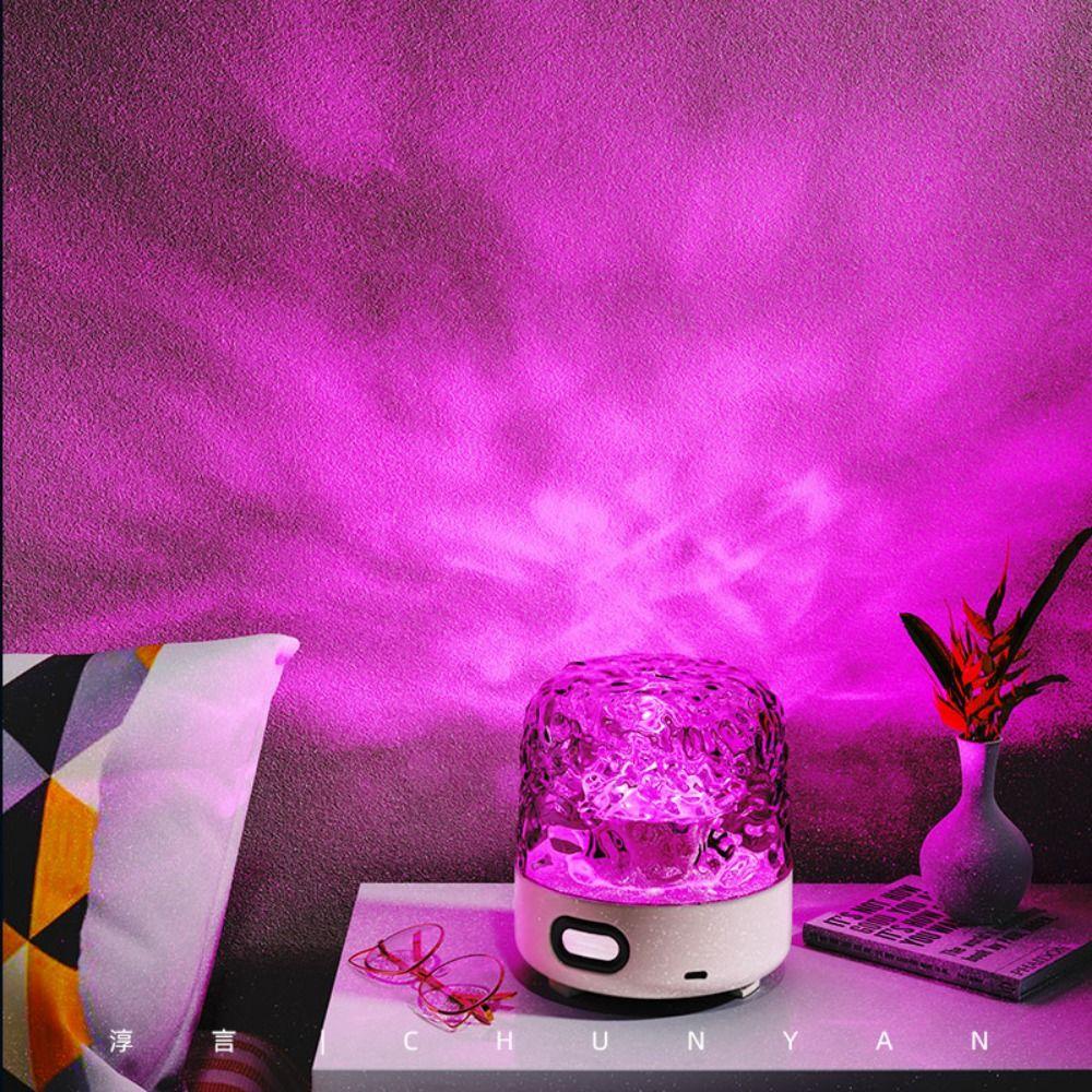 16 Colors Ocean Wave Projector Light Remote Control Water Ripple Lamp 3D Aurora Light  Home Decor