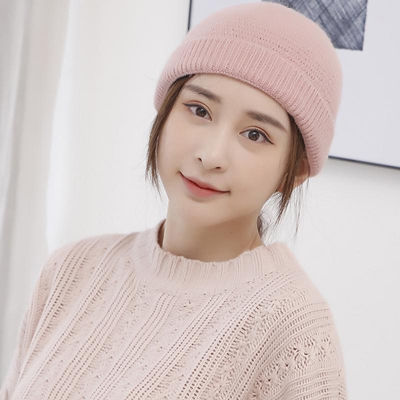Hip-Hop Beanie Hat Cuffed Woolen 