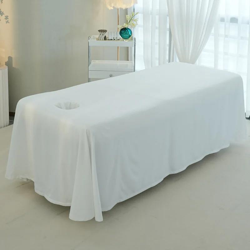 120x230cm for Beauty Salon Skin-Friendly Massage Table Cover Comfortable with Hole Solid Color Bed Cover Massage Table Sheet