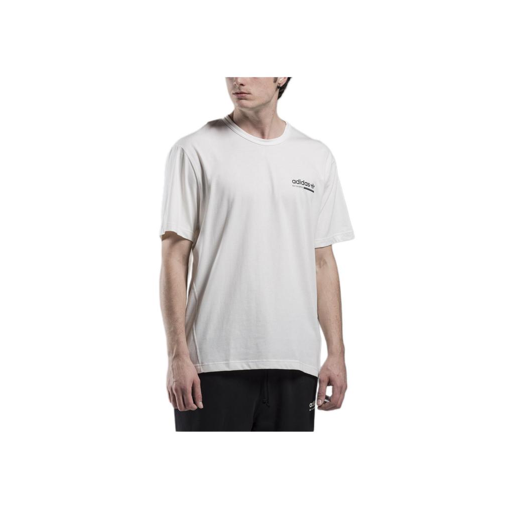 Adidas Originals Trefoil Logo Crew Neck T-Shirt Men Tops White DV1943