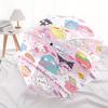 Sanrio Automatic Opening and Closing Parasol Compact Travel Umbrella with 8 Ribs for Women and Men Ideal Birthday/Christmas Gift, Outdoor Ac