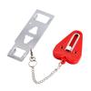 AIMOONSA Red Portable Door Lock - Travel Lock and Home Security, No Drilling