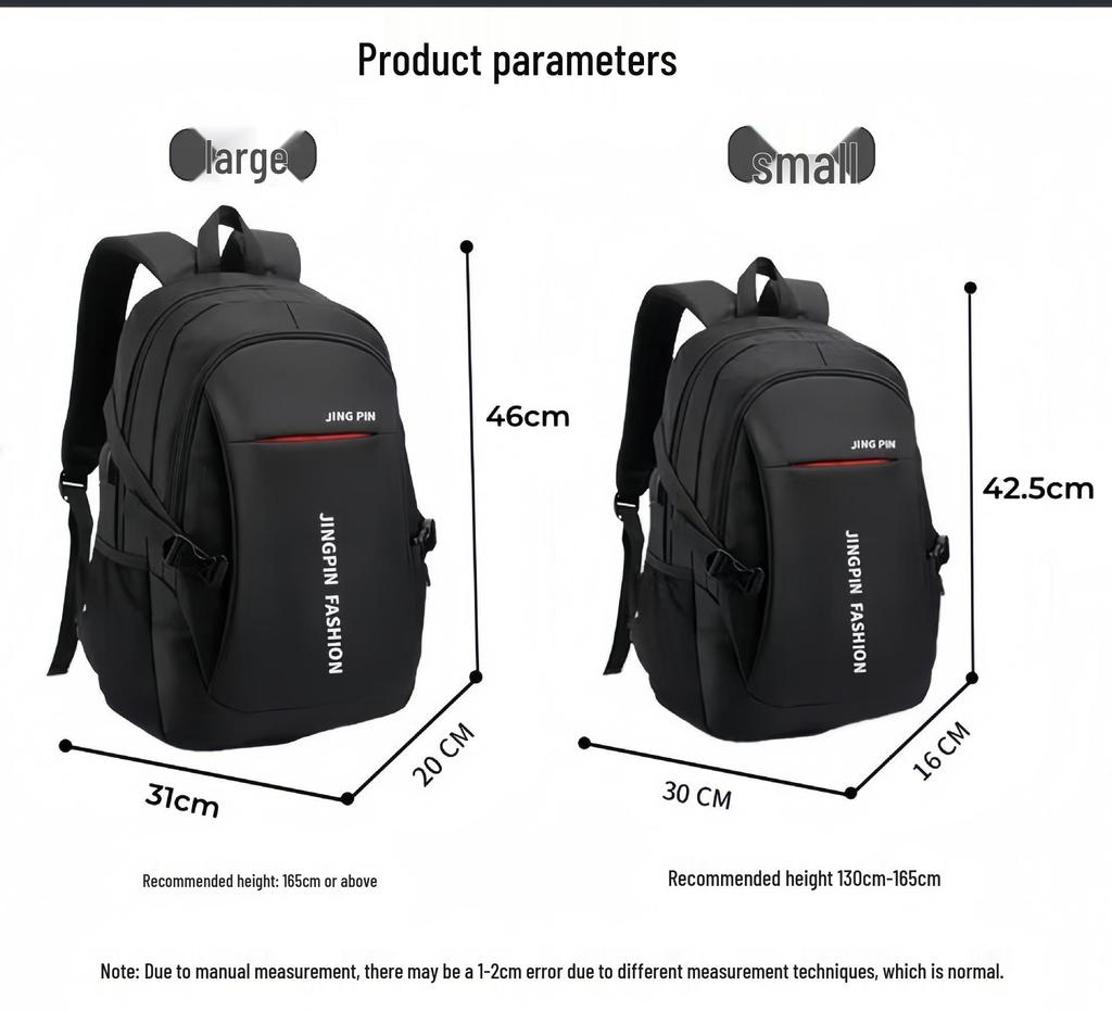Men's Large Capacity Backpack for Students & Commuters - Ideal for Travel or Business, Fits Laptop