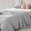 Class A Ice Silk Summer Quilt: Solid Color, Machine Washable, Thin Cooling Blanket for Air Conditioning