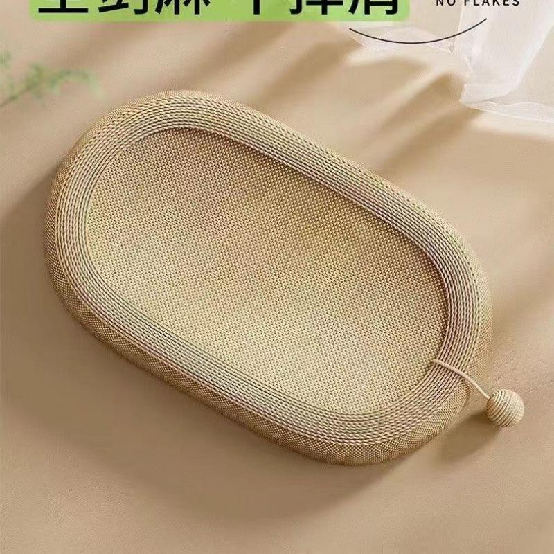 

Овальная сизалевая когтеточка и лежанка - Дизайн Большое лицо для саморазвлечения и стачивания когтей Scratch-Resistant