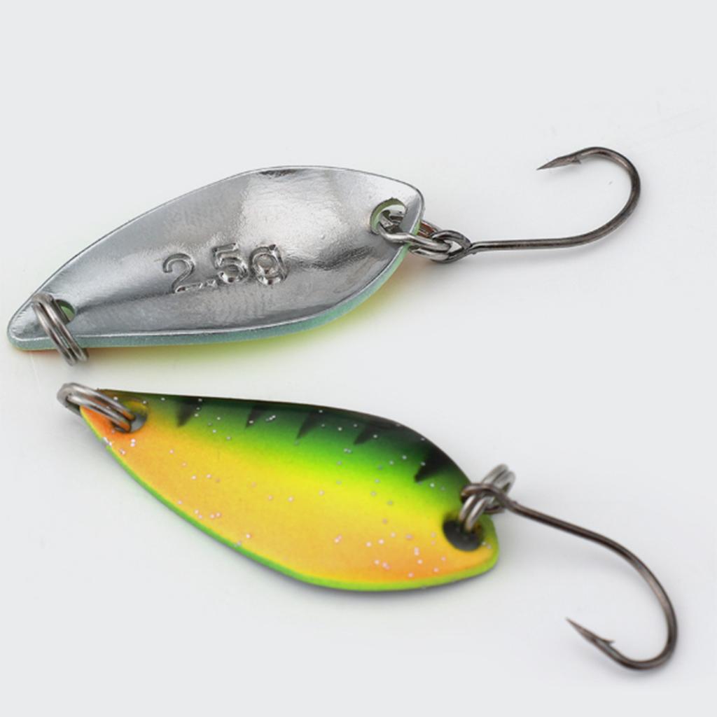 10Pcs Fishing Spoons Lures Single Hook Set Spoons Hard Fishing Lures Metal Fishing Lures Fishing Sequins Lures Baits