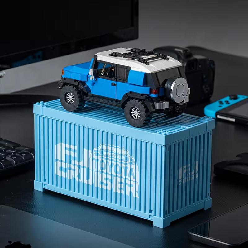 Toyota Camper Supercar Building Blocks AE86 Pallet Truck Off Road Vehicle Model Bricks Decoration Diy Toy For Kids Holiday Gifts