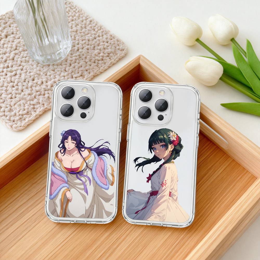 Anime The A-Apothecary D-Diaries Phone Case For iPhone17,16,15,14,13Pro Max,us,Soft Silicone Transparent Cover