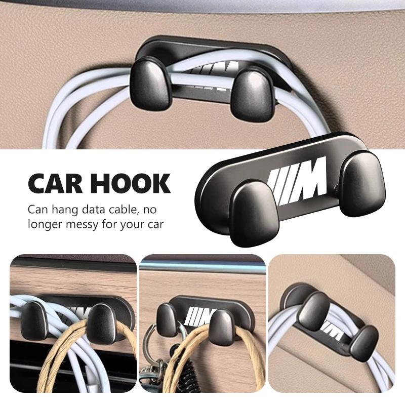 UVGK5 Car Seat Hook Metal Multifunctional Seat Back Storage Holder For BMW Performance M E87 E30 E46 E28 F35 G20 E93 F20 X3 X