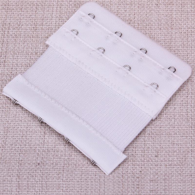 

1 шт./5 шт. Подовжувач бретельки бюстгальтера для леді 4 гачки 2 ряди Регульована нижня білизна білий