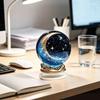 Decorative Acrylic Spheres Moon Star/Fairy Crystal Ball Ornament, Sphere for Bedroom Living Starry Sky Gifts Room Desk Decor, Exquisite Decoration
