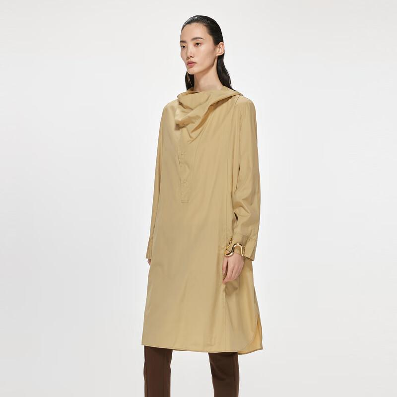 JNBY 2023 Spring Long Sleeve A-Line Cotton Dress S