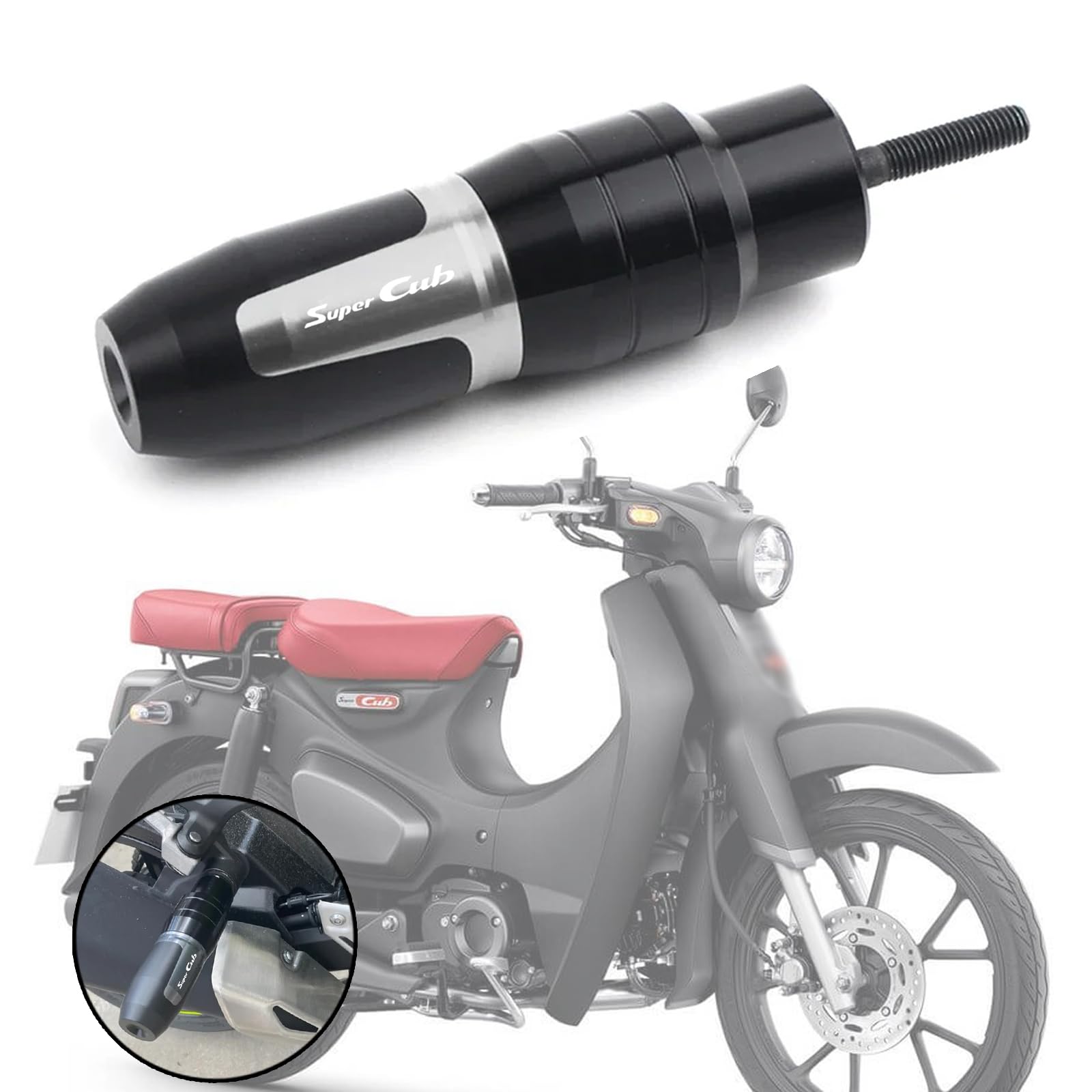 MAORANG Для Super Cub C125 110 50 Мотоцикл CNC Алюминиевые Аксессуары Защита от Падения Авария серый