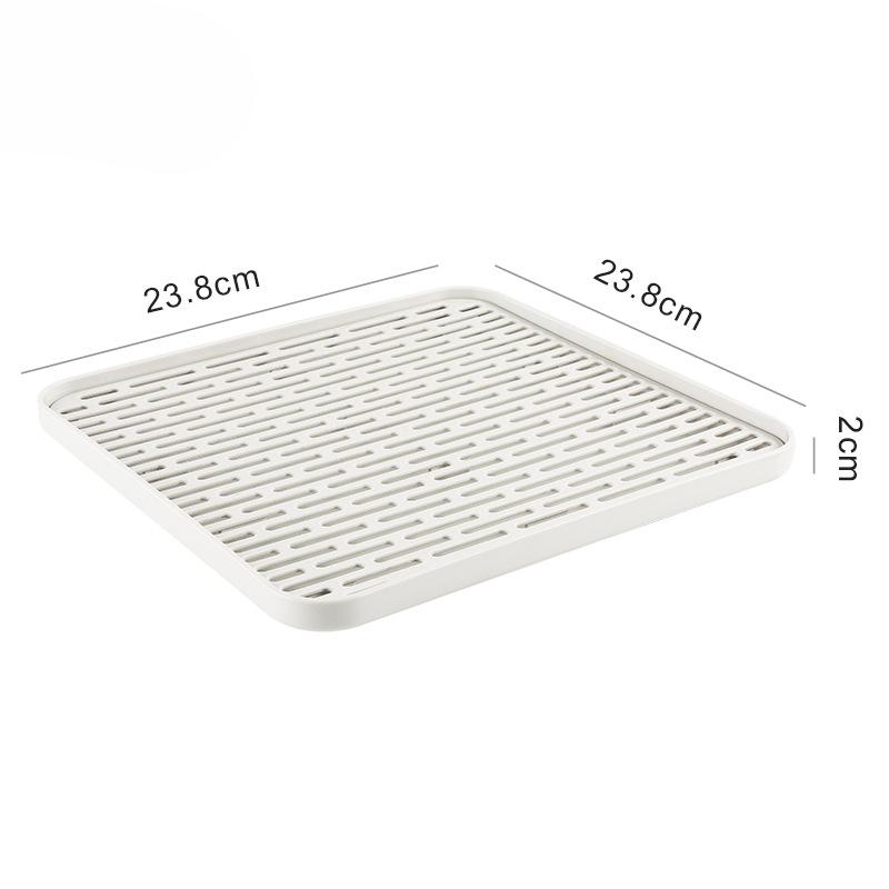 Dubbelskikts Plast Avrinningsbricka för Hushållste VattenVardagsrum Tebricka Hushållsfruktbricka Teservis Vattenförvaringsbricka