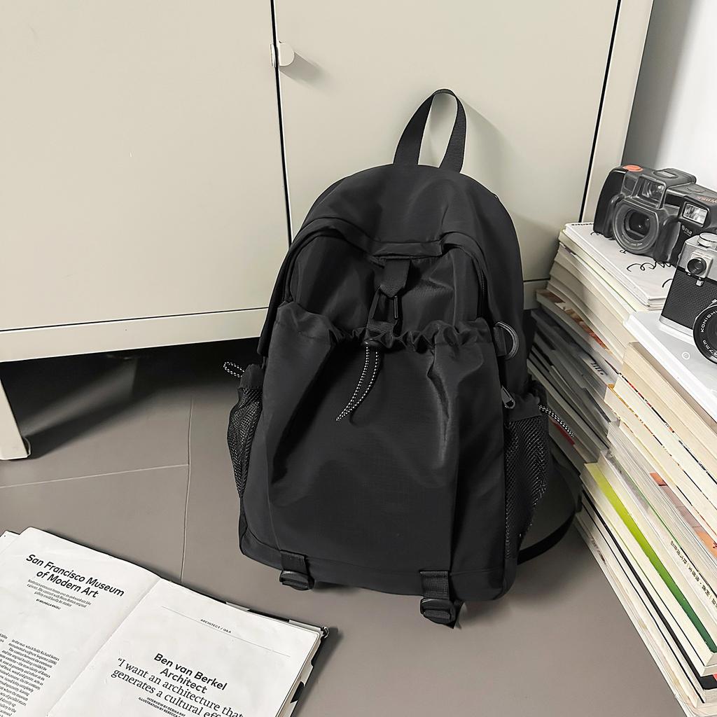 Schoolbag Student School Bag 1011 Spring New Class Large Capacity Multi-Pocket Neutral Wind Men's and Women's Commuter Travel Backpack