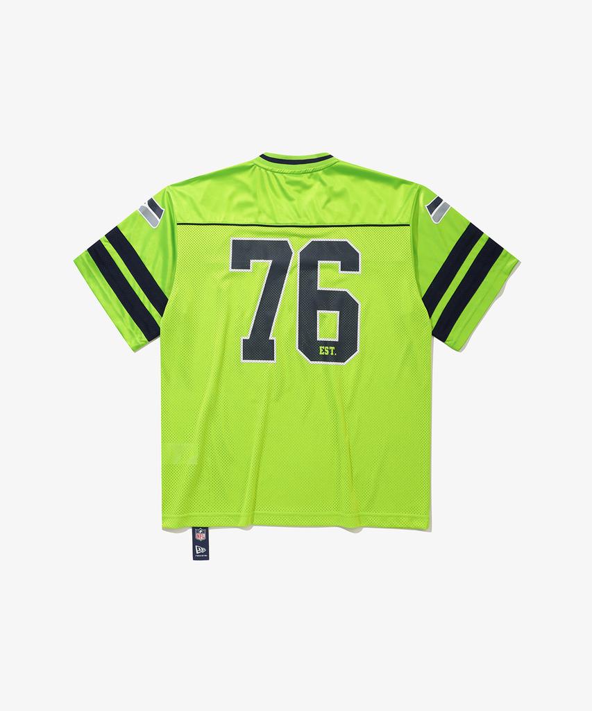 New Era Nfl Seattle Seahawks Fan Wear T-Shirt Neon Green 14954658