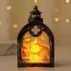 Vintage-Style Christmas Lantern Ornament - Luminous Hanging Night Light for Holiday Decor