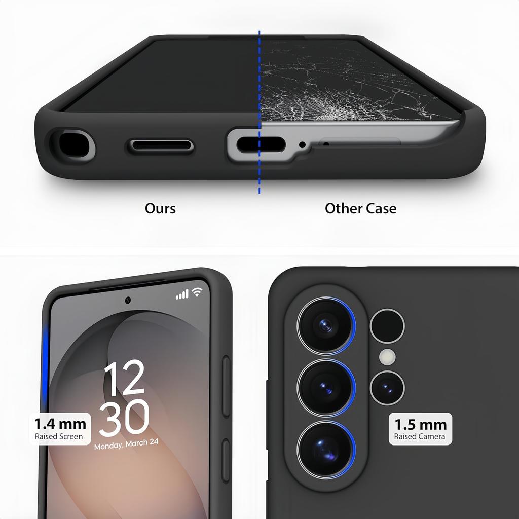 Noble Fashion Solid Colour Shockproof Protective Liquid Silicone Case For Samsung Galaxy S26 Ultra Plus