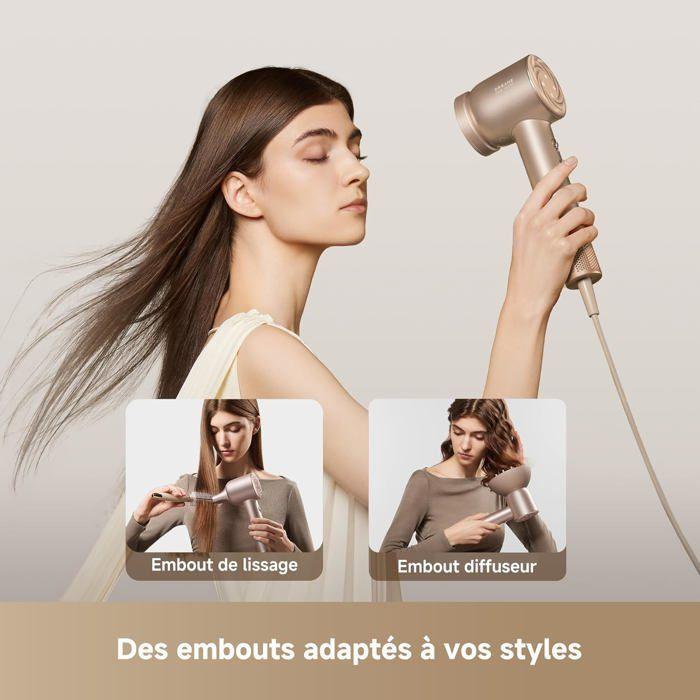 Sèche-cheveux - DREAME - Hair Glory Mix - 3 embouts magnétiques - Contrôle de température - Ioniseur d'air