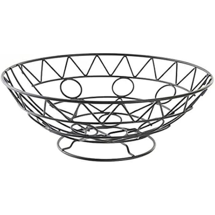 Corbeille À Fruits - DKD Home Decor - Standard - Métal - Noir - 28x28x10 Cm