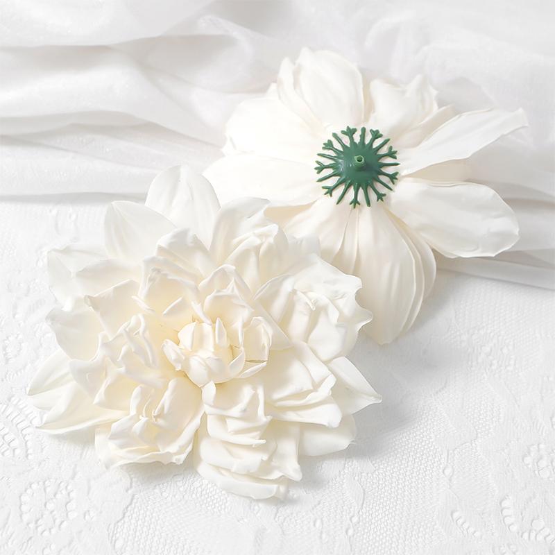 3/5Pcs 12cm Silk Artificial Dahlia Flowers Party Home Room Decor Mariage Wedding Decoration Fake Flower DIY Bride Gift Accessory