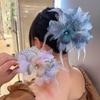 Tassel Grasping Clip Flower Shark Clip Elegant Hair Claw  Girl