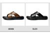 Men's Plus Size Cowhide Flip-Flops - Lightweight, Thick Sole, Summer Beach Sandals