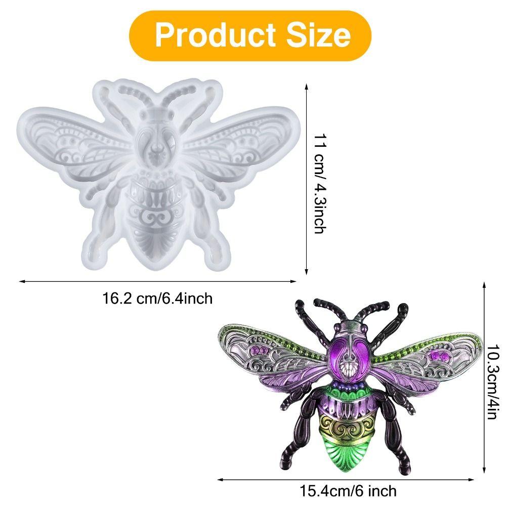 

2pcs Dragonfly Bee 3D Dragonfly Shape Mould Insect Series Cake Chocolate Mold DIY Craft Bee-2pcs