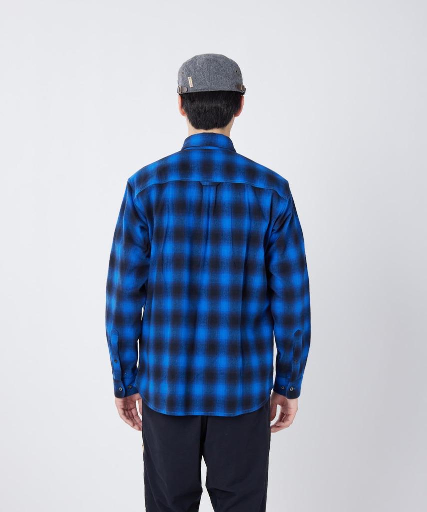 Snow Peak Ombre Check Shirt Long BLACK CH SPTL-SH-26SU902 - Tops, Shirts, Sleeve, Men's & Women's, XXL,