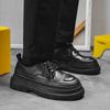 Fashion Men's Casual Shoes Thick Bottom Round Toe Retro All-match Outdoor Shoe for Men Designed Personality Mens Casual Shoes