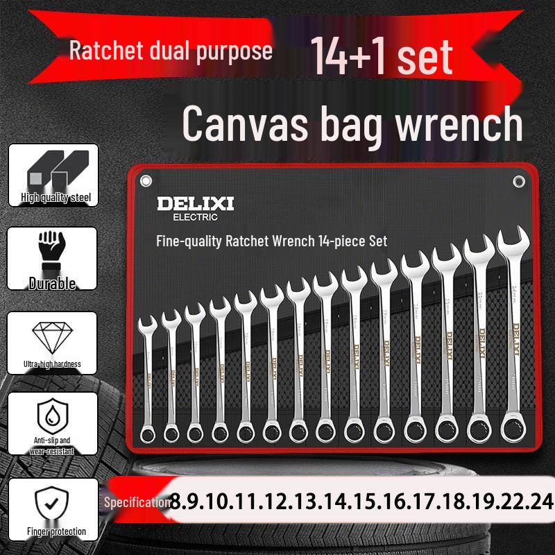 Maul- und Ringschlüssel-Kombinationssatz – Kompakt und vollständig