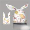 50Pcs Plastic Candy Bags Cookie Cute Carton Rabbit Ear Bags Biscuits Snack Baking Packing Supplies Gifts