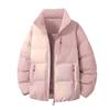 Unisex Thick Winter Cotton Puffer Jacket Oversized Stand Collar Casual Outdoor Warm Coat Men Women