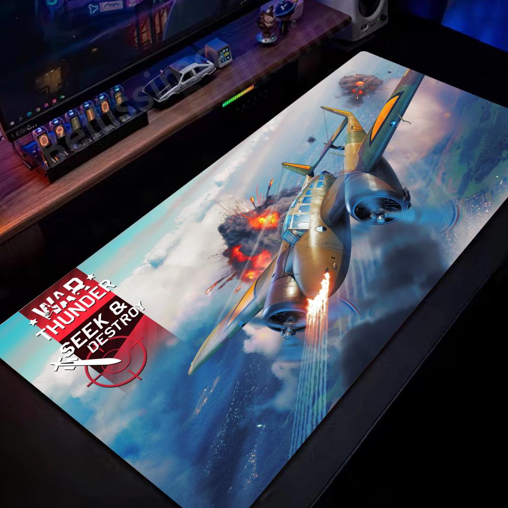 Tappetino Mouse War Thunder Gamer Nuovo HD Tappetini per Scrivania Casa MousePad Tappetino Tastiera Morbido Ufficio Antiscivolo Gomma Naturale Tappetino Mouse Gamer