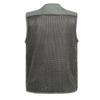 Veste cu plasă de dimensiuni plus pentru bărbați, cu multe buzunare, pentru bărbați, respirabilă, cu buzunare multiple, vestă de pescuit, jachetă fără mâneci