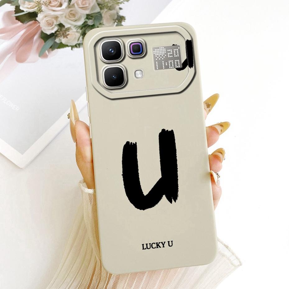 New Fashion Letter Phone Case For Infinix Note 60 Pro X6878 X6879 Soft Silicone Cases For Infinix Note 60 5G Note60 Pro Bumpers