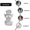 Exceart Decorative Angel Statues And Figurines Resin Angel Wings Statue Sculpture Garden Statue Figurine Centerpiece Table Decoration Catholic Religio