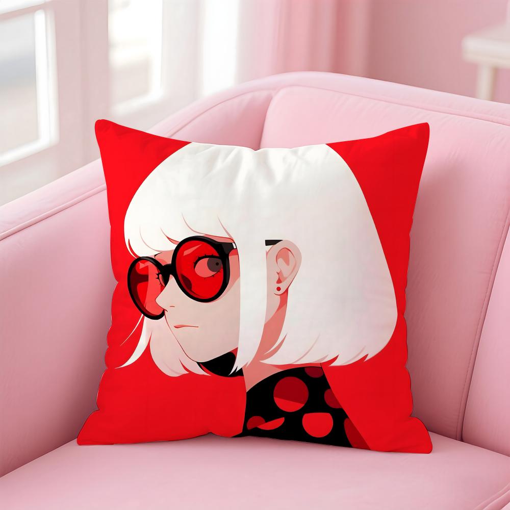Yayoi Kusama Minimalism Cushion Cover Premium Comfort Reversible Pillow Cove -Two in One Design for Any Room & Car Interior