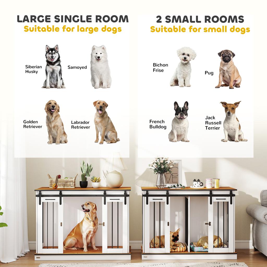 Dog Crate Furniture For Large Dogs Double Dog Cage For Small Dogs