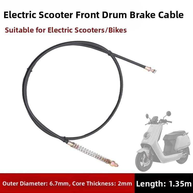 Premium Drum Brake Cable - Wear-Resistant, Flexible, Compatible with Most 2-Wheel Vehicles, Long-Lasting Brake Performance
